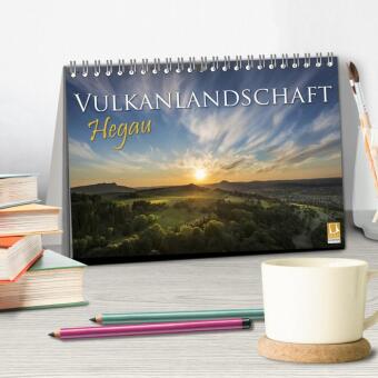 Vulkanlandschaft Hegau 2026 (Tischkalender 2026 DIN A5 quer), CALVENDO Monatskalender