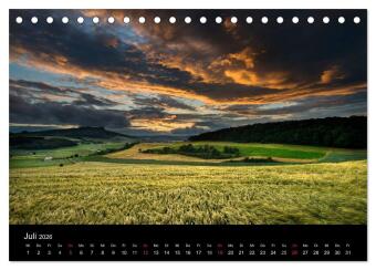Vulkanlandschaft Hegau 2026 (Tischkalender 2026 DIN A5 quer), CALVENDO Monatskalender