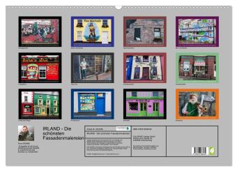 IRLAND - Die schönsten Fassadenmalereien (Wandkalender 2026 DIN A2 quer), CALVENDO Monatskalender