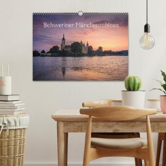 Schweriner Märchenschloss (Wandkalender 2026 DIN A3 quer), CALVENDO Monatskalender