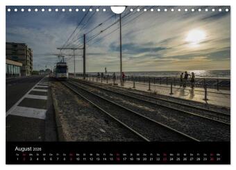 Kusttram Belgien (Wandkalender 2026 DIN A4 quer), CALVENDO Monatskalender