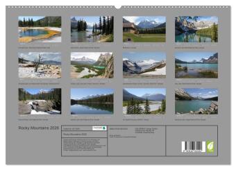 Rocky Mountains 2026 (hochwertiger Premium Wandkalender 2026 DIN A2 quer), Kunstdruck in Hochglanz