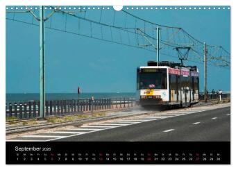 Kusttram Belgien (Wandkalender 2026 DIN A3 quer), CALVENDO Monatskalender