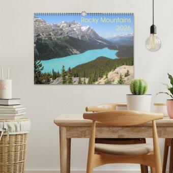 Rocky Mountains 2026 (Wandkalender 2026 DIN A3 quer), CALVENDO Monatskalender