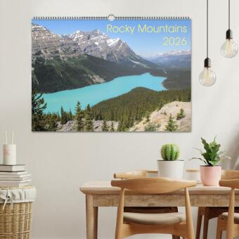 Rocky Mountains 2026 (Wandkalender 2026 DIN A2 quer), CALVENDO Monatskalender
