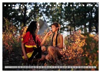 Magisches Indianerland (Tischkalender 2026 DIN A5 quer), CALVENDO Monatskalender