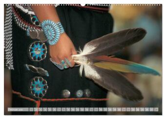 Magisches Indianerland (Wandkalender 2026 DIN A2 quer), CALVENDO Monatskalender