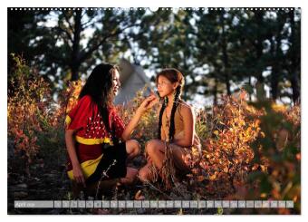 Magisches Indianerland (Wandkalender 2026 DIN A2 quer), CALVENDO Monatskalender