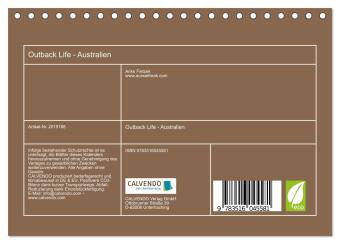 Outback Life - Australien (Tischkalender 2026 DIN A5 quer), CALVENDO Monatskalender