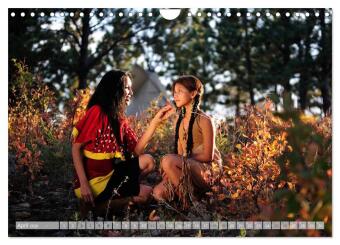 Magisches Indianerland (Wandkalender 2026 DIN A4 quer), CALVENDO Monatskalender