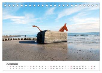 Dänemark - Unterwegs in Jütland (Tischkalender 2026 DIN A5 quer), CALVENDO Monatskalender