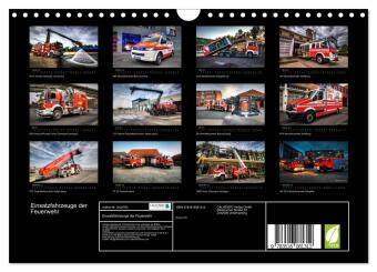 Einsatzfahrzeuge der Feuerwehr (Wandkalender 2026 DIN A4 quer), CALVENDO Monatskalender