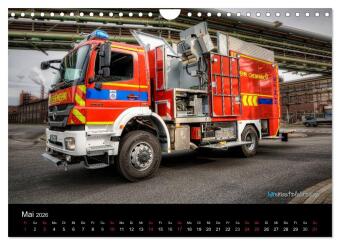 Einsatzfahrzeuge der Feuerwehr (Wandkalender 2026 DIN A4 quer), CALVENDO Monatskalender