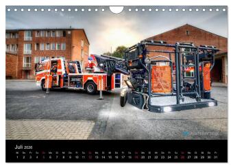 Einsatzfahrzeuge der Feuerwehr (Wandkalender 2026 DIN A4 quer), CALVENDO Monatskalender