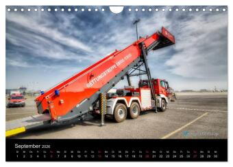 Einsatzfahrzeuge der Feuerwehr (Wandkalender 2026 DIN A4 quer), CALVENDO Monatskalender