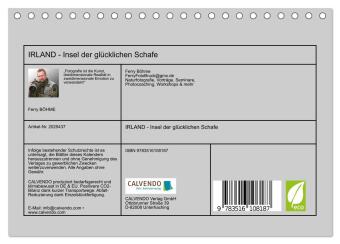 IRLAND - Insel der glücklichen Schafe (Tischkalender 2026 DIN A5 quer), CALVENDO Monatskalender