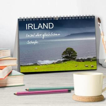 IRLAND - Insel der glücklichen Schafe (Tischkalender 2026 DIN A5 quer), CALVENDO Monatskalender