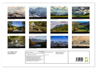Im Allgäu bei Oberstdorf (hochwertiger Premium Wandkalender 2026 DIN A2 quer), Kunstdruck in Hochglanz