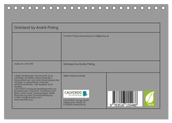 Grönland by André Poling (Tischkalender 2026 DIN A5 quer), CALVENDO Monatskalender