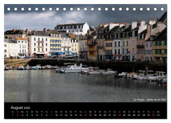 Bretagne - Zwischen Meer und Geschichte (Tischkalender 2026 DIN A5 quer), CALVENDO Monatskalender