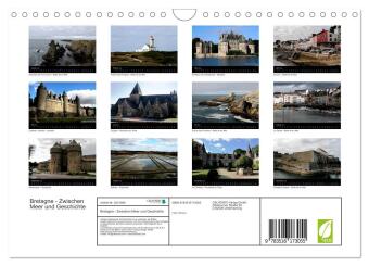 Bretagne - Zwischen Meer und Geschichte (Wandkalender 2026 DIN A4 quer), CALVENDO Monatskalender