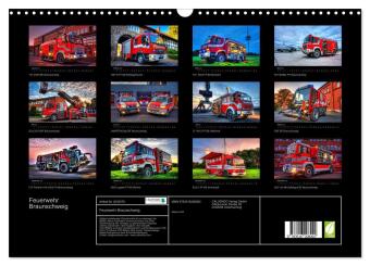 Feuerwehr Braunschweig (Wandkalender 2026 DIN A3 quer), CALVENDO Monatskalender