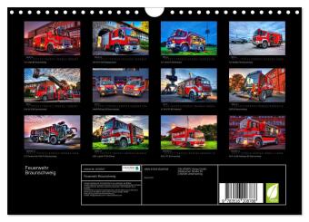 Feuerwehr Braunschweig (Wandkalender 2026 DIN A4 quer), CALVENDO Monatskalender