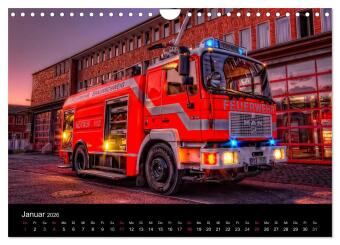 Feuerwehr Braunschweig (Wandkalender 2026 DIN A4 quer), CALVENDO Monatskalender