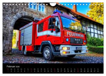 Feuerwehr Braunschweig (Wandkalender 2026 DIN A4 quer), CALVENDO Monatskalender