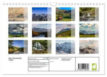 Das Oberstdorfer Allgäu (Wandkalender 2026 DIN A4 quer), CALVENDO Monatskalender