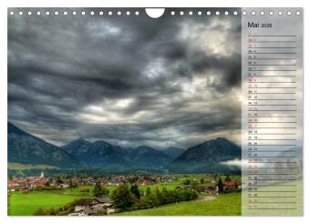 Das Oberstdorfer Allgäu (Wandkalender 2026 DIN A4 quer), CALVENDO Monatskalender