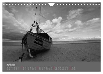 Ostsee - von schwarz bis weiß (Wandkalender 2026 DIN A4 quer), CALVENDO Monatskalender
