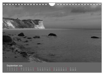 Ostsee - von schwarz bis weiß (Wandkalender 2026 DIN A4 quer), CALVENDO Monatskalender