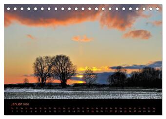 Sonnenuntergang (Tischkalender 2026 DIN A5 quer), CALVENDO Monatskalender