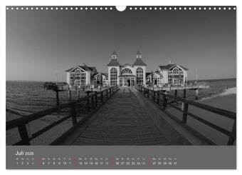 Ostsee - von schwarz bis weiß (Wandkalender 2026 DIN A3 quer), CALVENDO Monatskalender