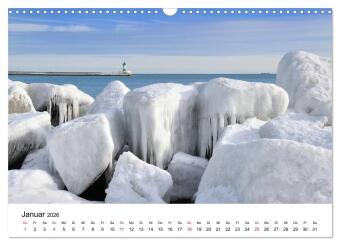 Insel Rügen (Wandkalender 2026 DIN A3 quer), CALVENDO Monatskalender