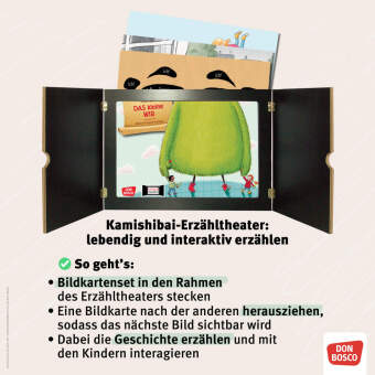 Mutmurmeln für den ersten Schultag. Kamishibai Bildkartenset