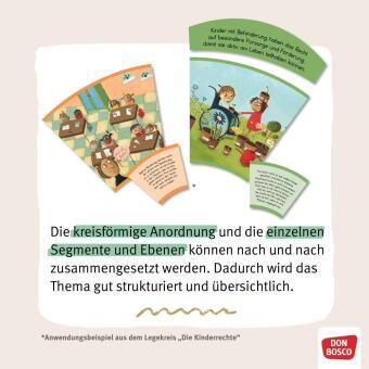 Die Weihnachtsgeschichte. Auf dem Weg nach Bethlehem. Ein Legekreis in 10 Bildern, m. 1 Beilage