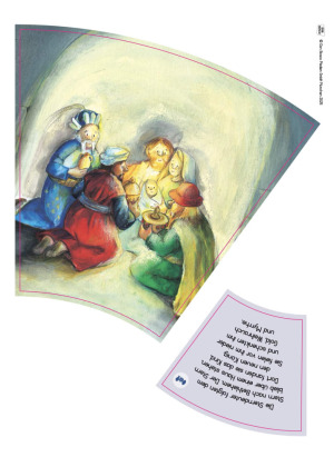 Die Weihnachtsgeschichte. Auf dem Weg nach Bethlehem. Ein Legekreis in 10 Bildern, m. 1 Beilage