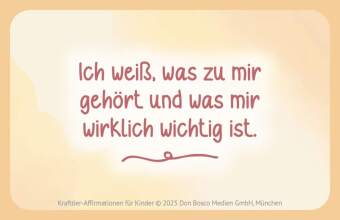Krafttier-Affirmationen für Kinder