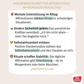 Krafttier-Affirmationen für Kinder