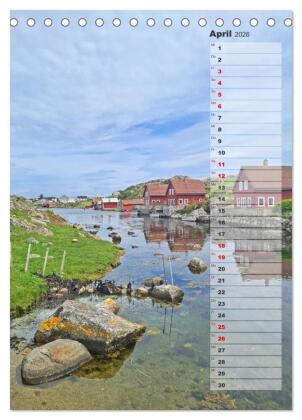 Skandinavien entdecken - Von Schweden nach Norwegen mit dem Wohnmobil (Tischkalender 2026 DIN A5 hoch), CALVENDO Monatskalender