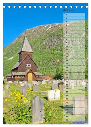 Skandinavien entdecken - Von Schweden nach Norwegen mit dem Wohnmobil (Tischkalender 2026 DIN A5 hoch), CALVENDO Monatskalender
