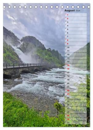 Skandinavien entdecken - Von Schweden nach Norwegen mit dem Wohnmobil (Tischkalender 2026 DIN A5 hoch), CALVENDO Monatskalender