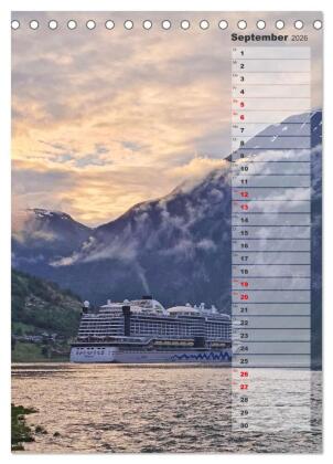 Skandinavien entdecken - Von Schweden nach Norwegen mit dem Wohnmobil (Tischkalender 2026 DIN A5 hoch), CALVENDO Monatskalender