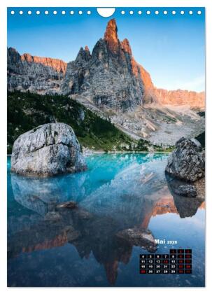 Dolomiten - Reise um die bleichen Berge zu entdecken (Wandkalender 2026 DIN A4 hoch), CALVENDO Monatskalender