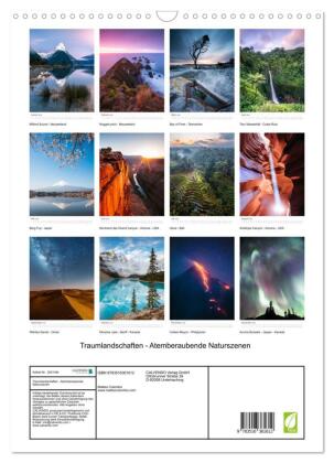 Traumlandschaften - Atemberaubende Naturszenen (Wandkalender 2026 DIN A3 hoch), CALVENDO Monatskalender