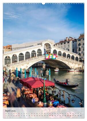 Venezia - La Serenissima repubblica (hochwertiger Premium Wandkalender 2026 DIN A2 hoch), Kunstdruck in Hochglanz