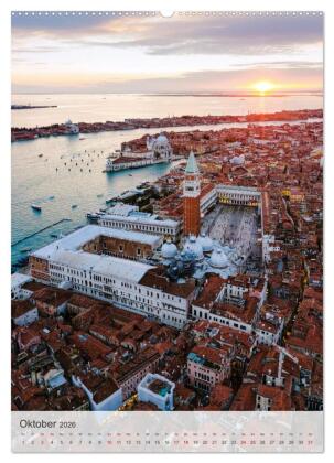 Venezia - La Serenissima repubblica (hochwertiger Premium Wandkalender 2026 DIN A2 hoch), Kunstdruck in Hochglanz