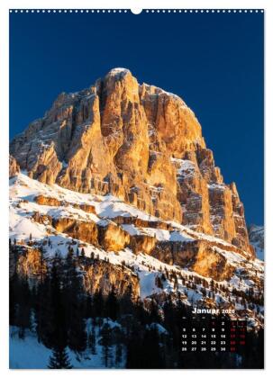 Dolomiten - Reise um die bleichen Berge zu entdecken (hochwertiger Premium Wandkalender 2026 DIN A2 hoch), Kunstdruck in Hochglanz